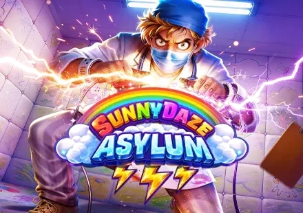 Sunny Daze Asylum doctor with rainbow lightning