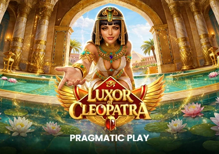 Luxor of Cleopatra queen with lotus pool